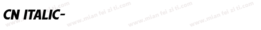 cn italic字体转换